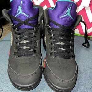 Jordan Kids Shoes - Black and Purple